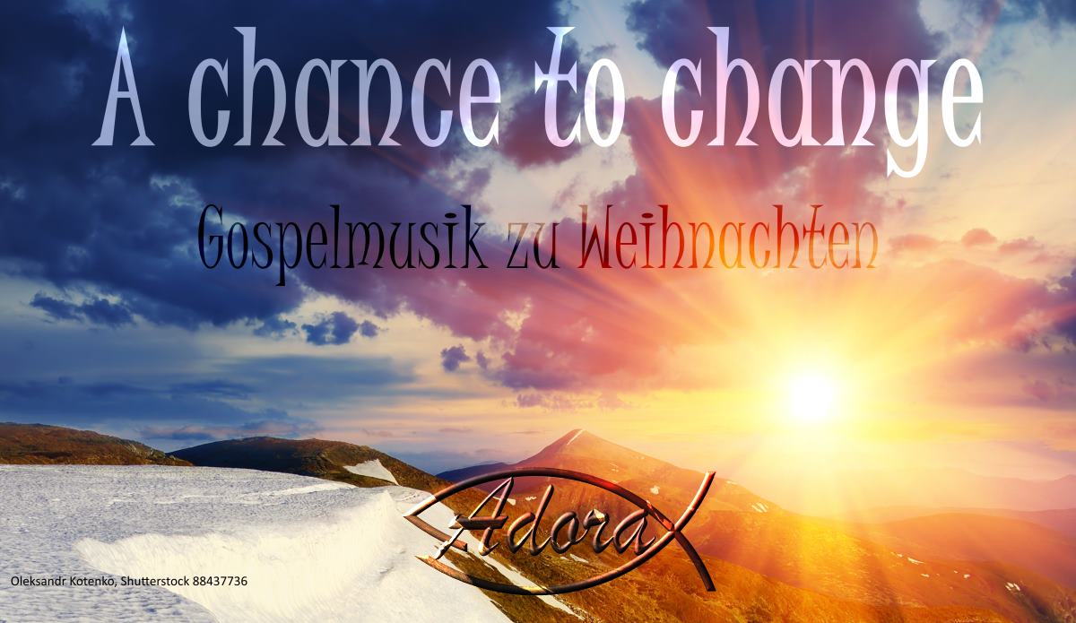A chance to change: Cover